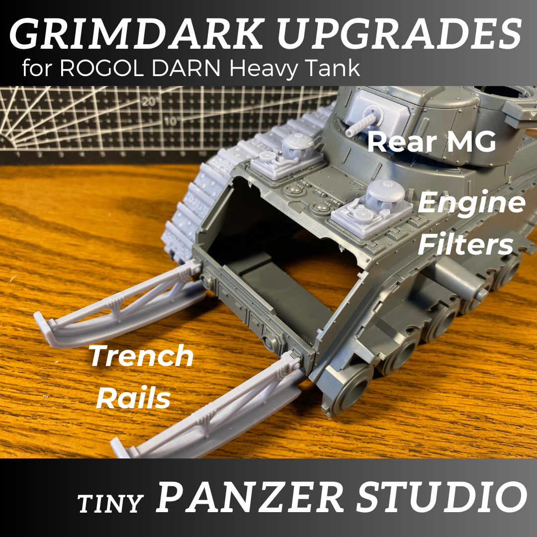 Trench upgrade kit compatible with warhammer 40k Rogal Dorn Tank