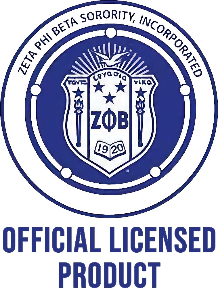 Zeta Phi/Φ Beta Reverse Jumbo Golf Umbrella [Blue/White]