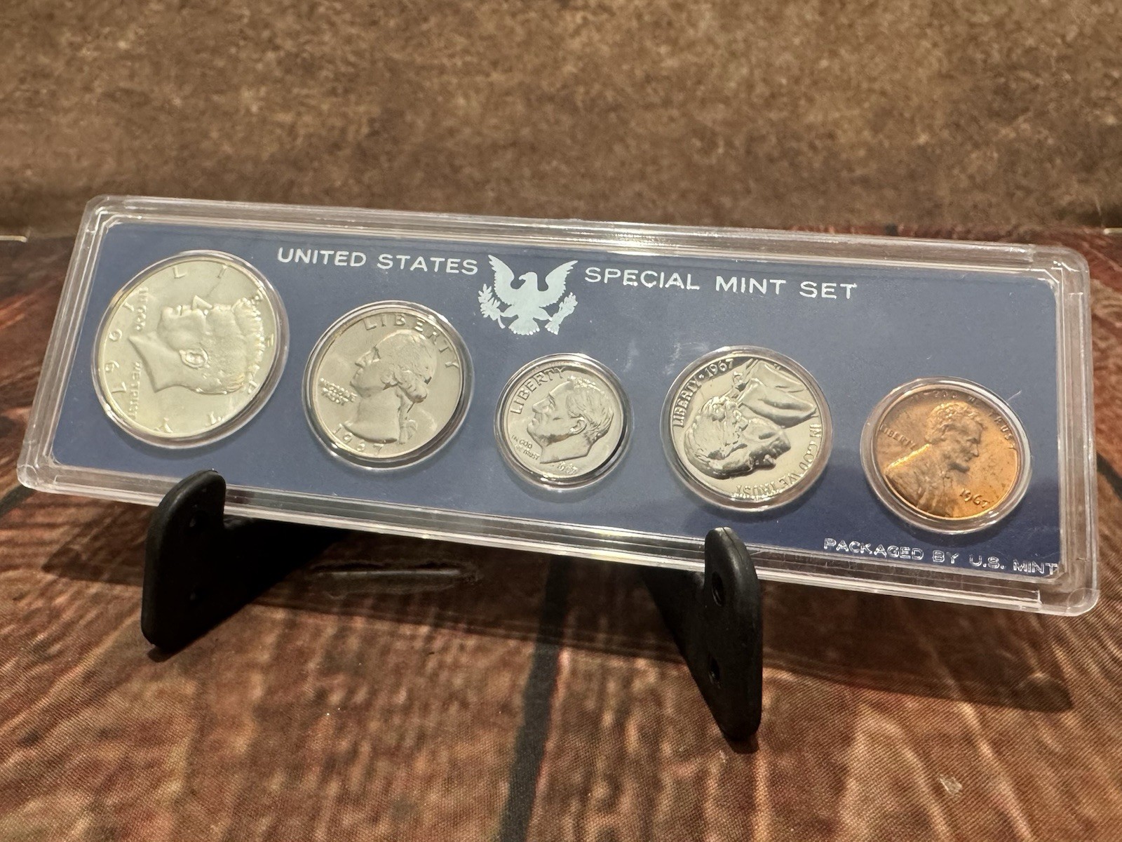 U.S. Mint 1967 Special Mint Set - 1c, 5c, 10c, 25c, 50c