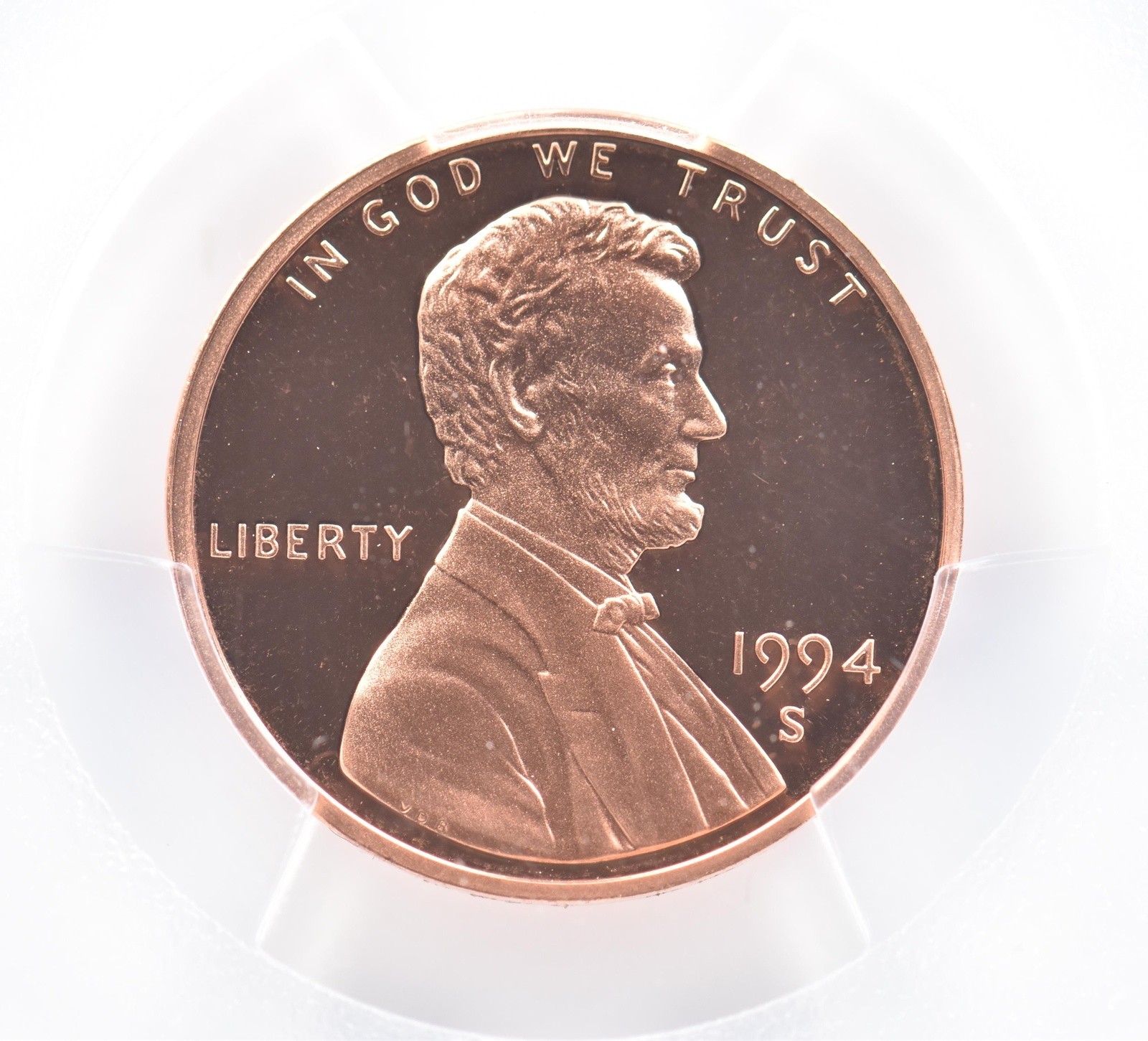 1994-S Lincoln Memorial Cent PR70 RD DCAM PCGS Blue Label