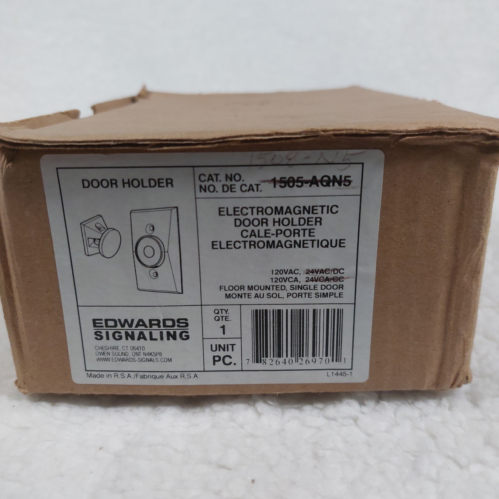 EDWARDS DOOR HOLDER 1508-N5 - 120 VOLT ONLY