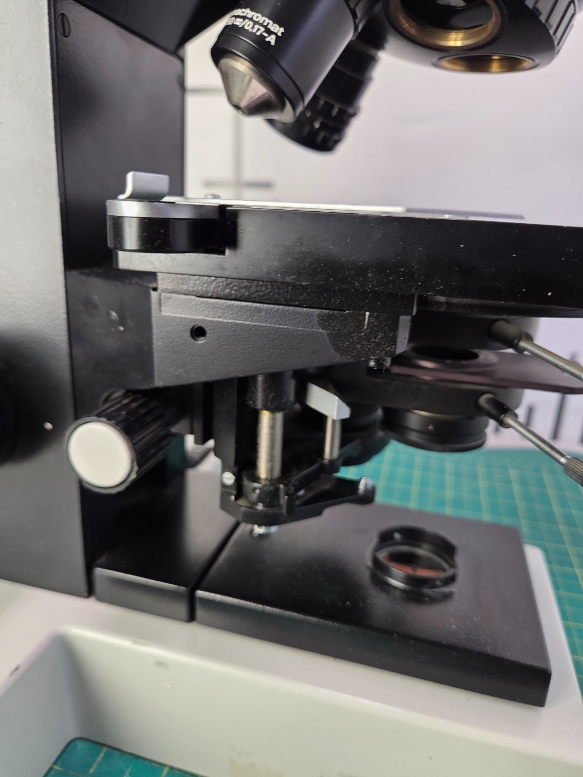 Zeiss Jena Microscope Jenaval W/2 Objectives
