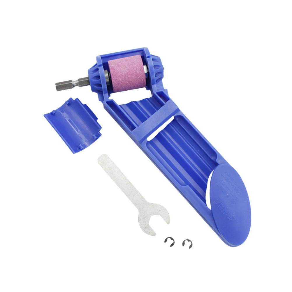 Blue Reusable Drill Grinder Attachment Plastic Metal for Woodwork Drill