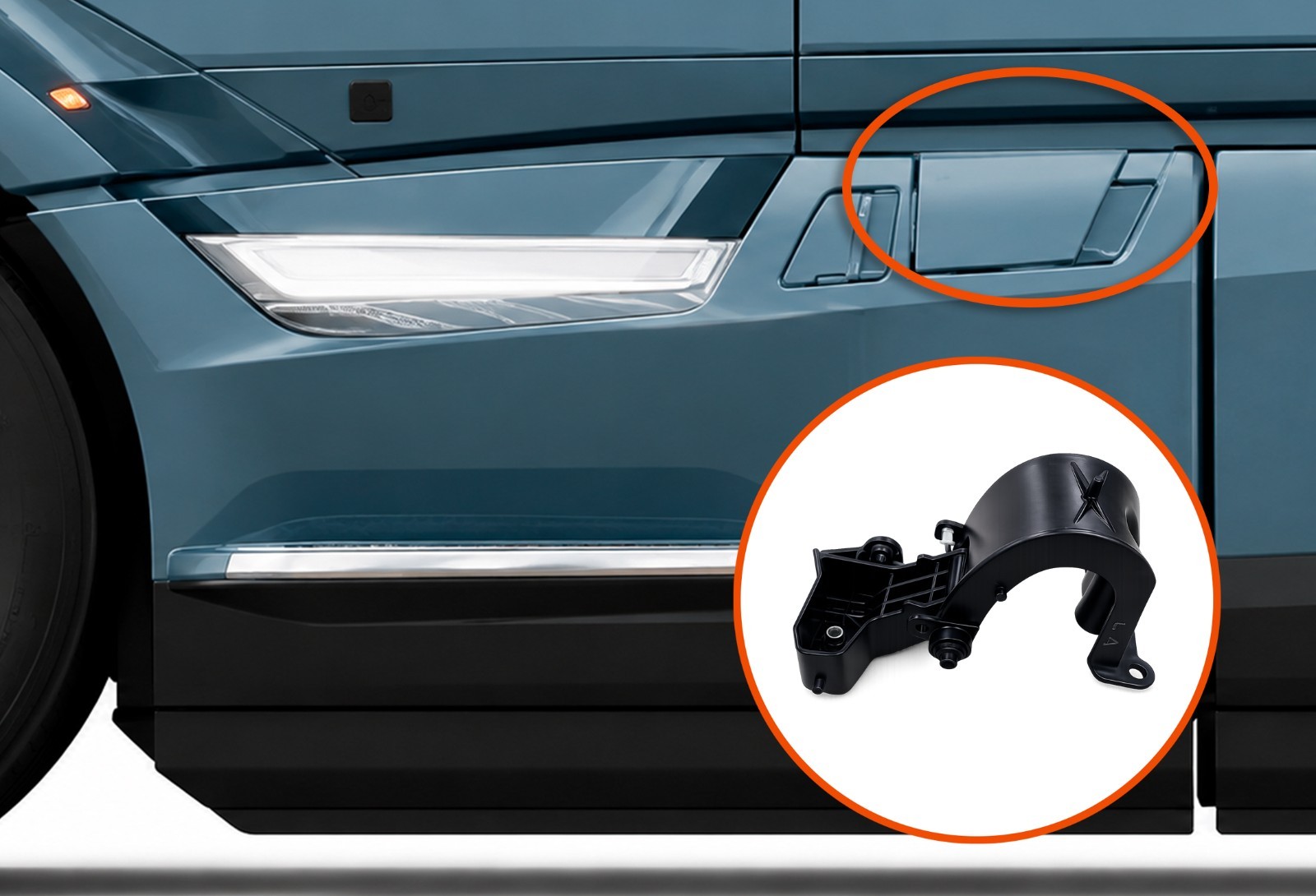 Front Fairing Access Support Bracket Left Compatible with Volvo VNL 2025 2026