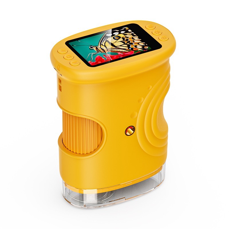 Microscope for Kids - 1000X Kids Handheld Pocket Microscope with 4K IPS Scree...