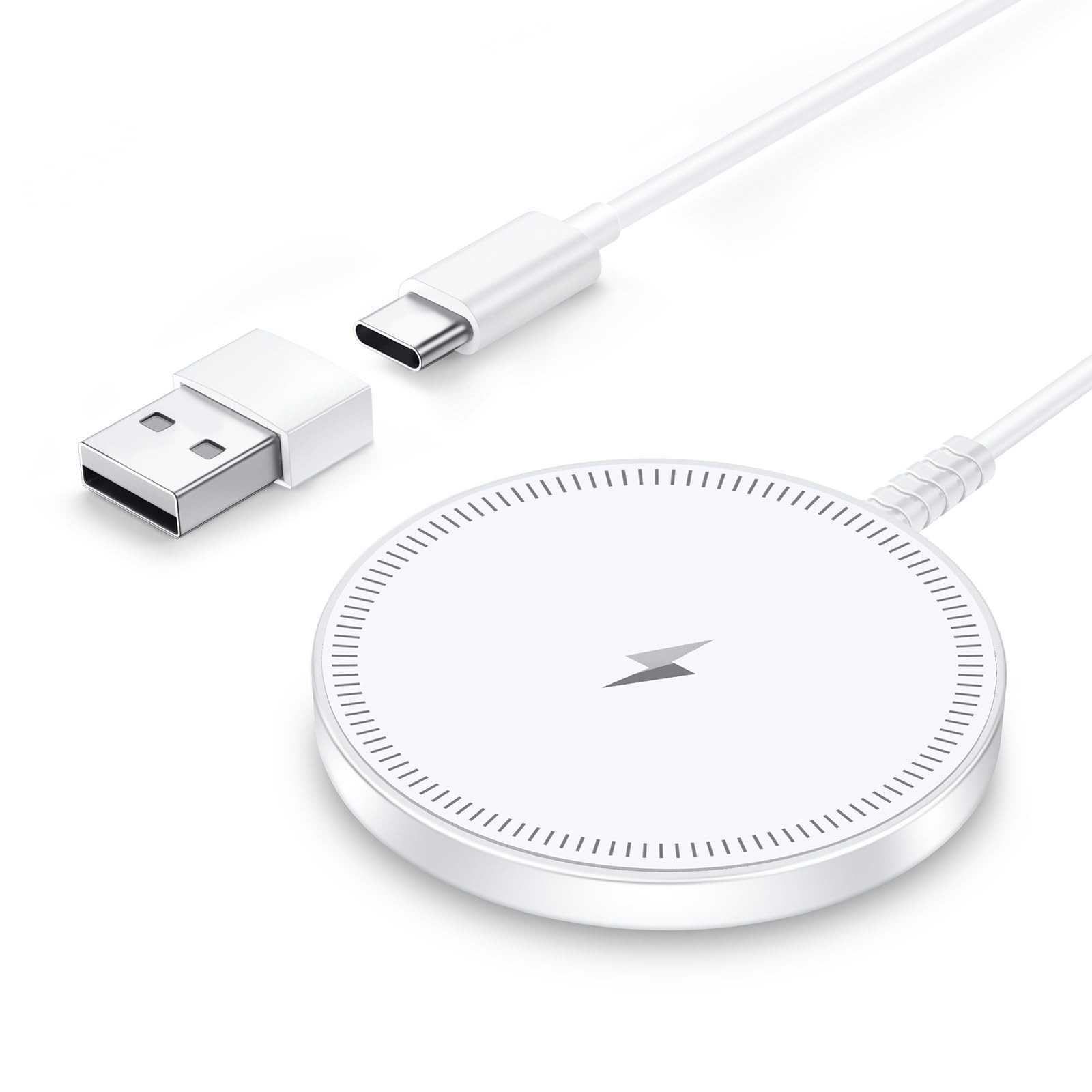 MagSafe Wireless Charger Magnetic Pad for iPhone 17 16 15 14 13 USB-C Fast Charg
