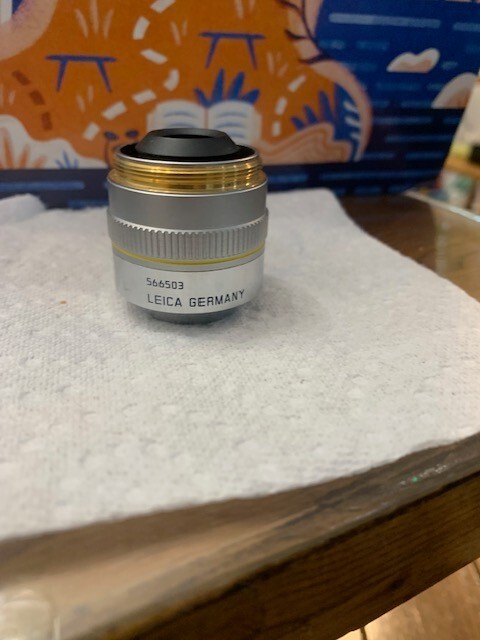 Leica Microscope Objective 566503 HC PL FLUOTAR 10X/0.30 BD Used