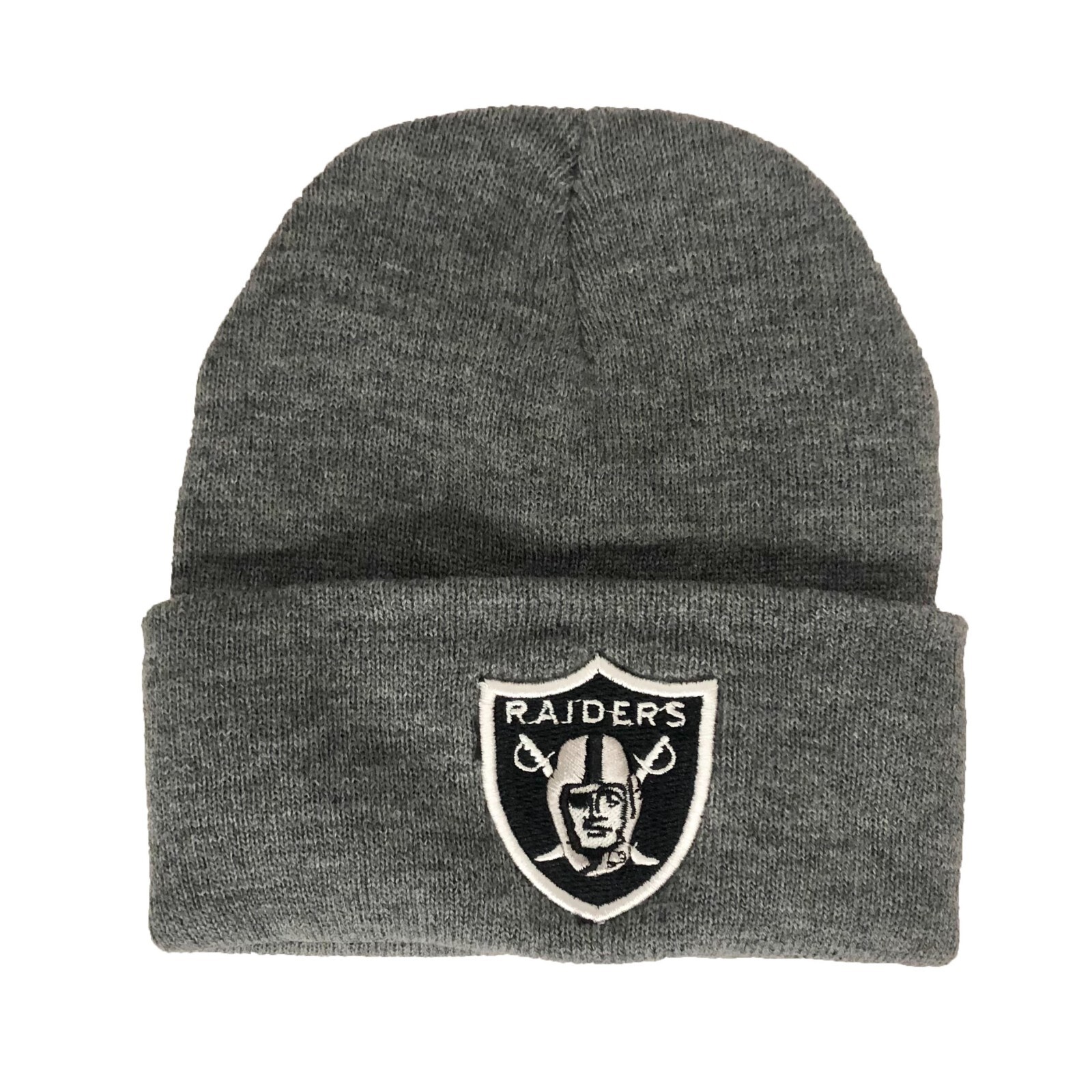 Las Vegas Raiders Skull Cap Cuff Winter Warm Gray One Size Unisex NEW