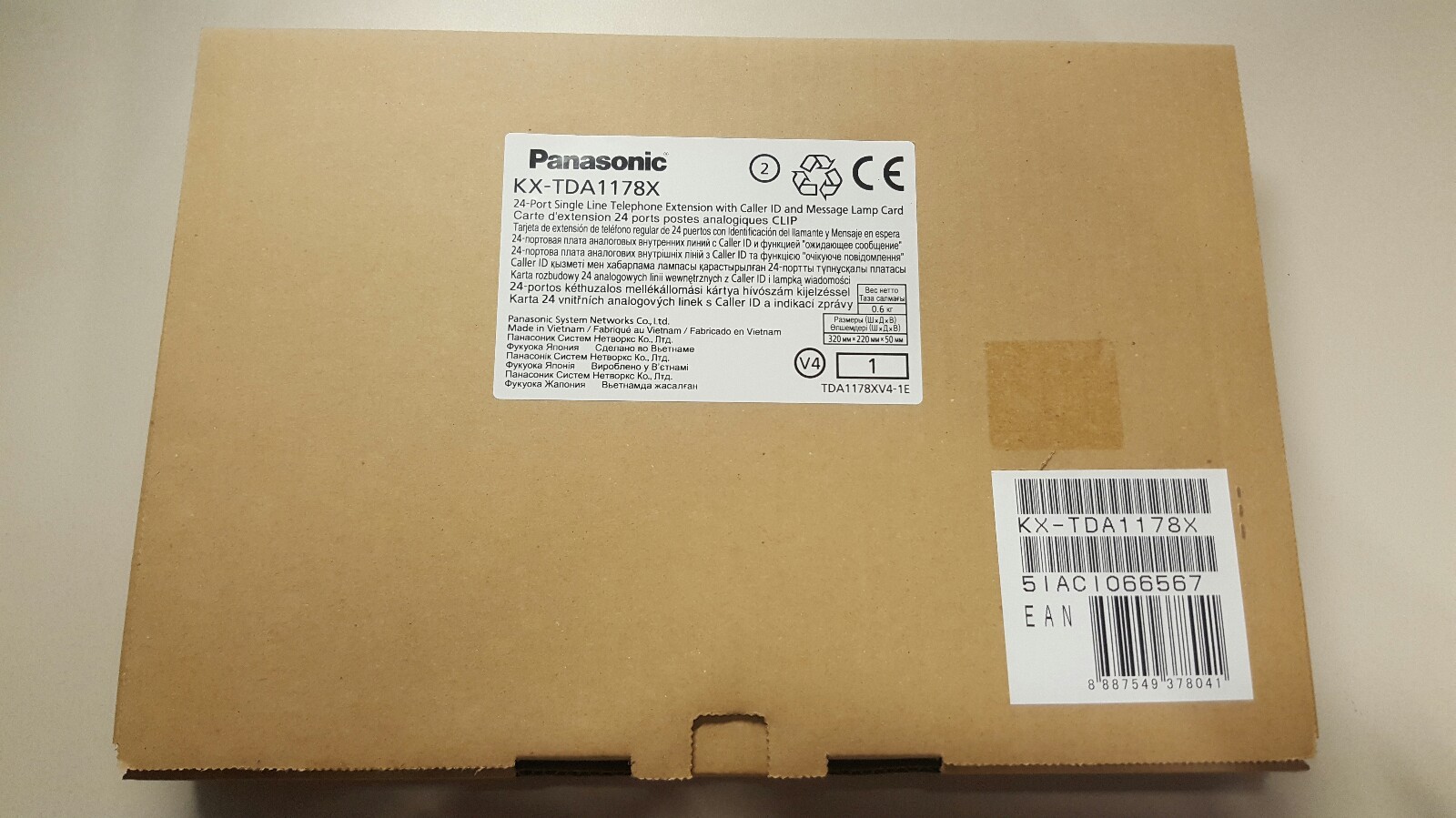 Panasonic KX-TDA1178 24-Port Single Line Telephone Extension Brand New