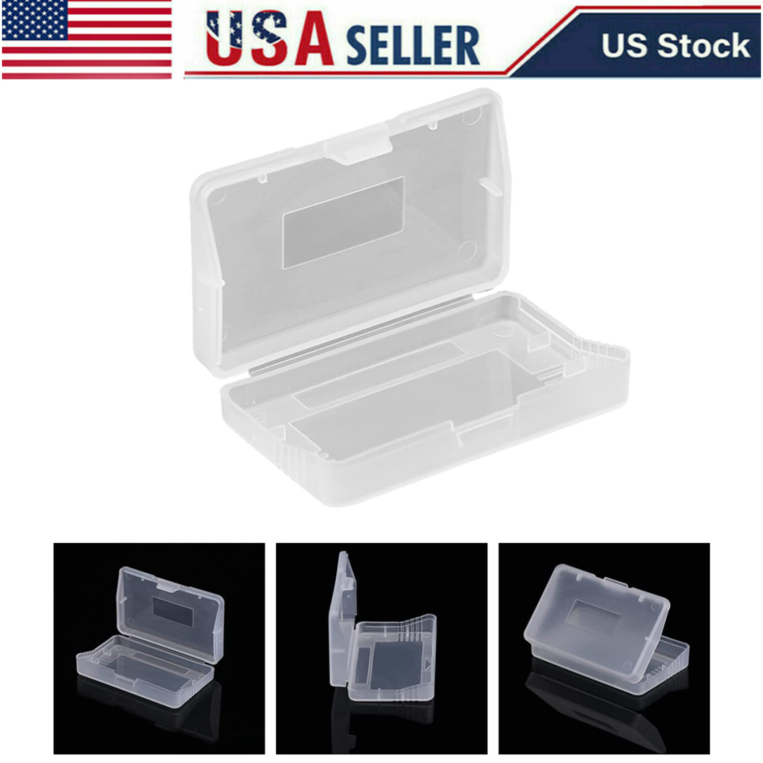 2/10/25/50 GBA Games Dust Covers Clear Cartridge Cases Nintendo Game Boy Advance