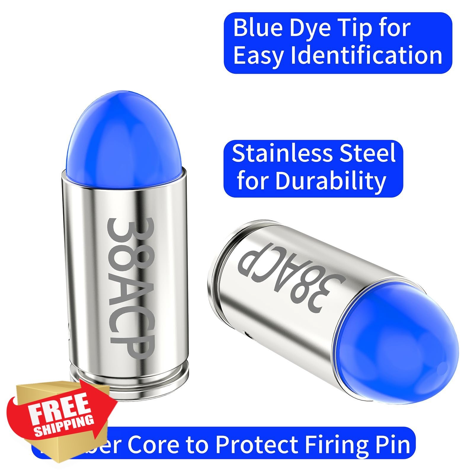Tipfun Snap Caps 22LR 9MM Dummy Rounds Practice Safe