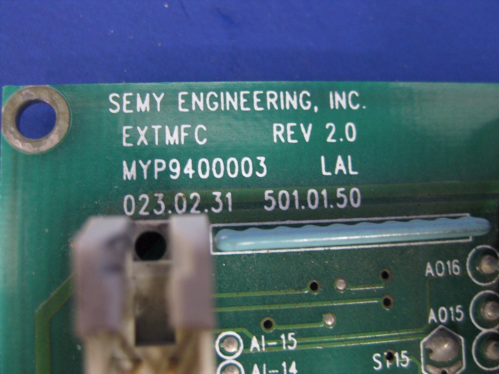 Semy Engineering MYP9400003, EXTMFC PCB Assembly, Used