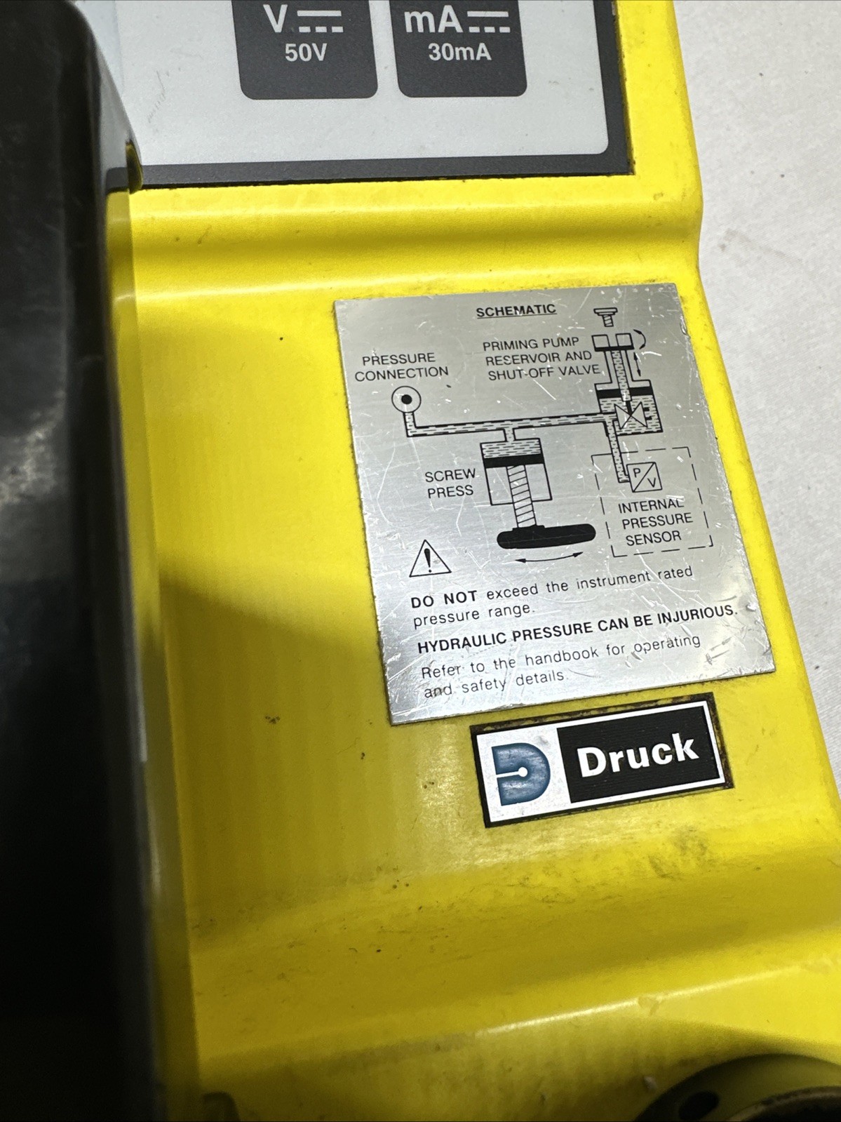 DRUCK~ DIGITAL PRESSURE INDICATOR ~ dpi 601/csa ~ UNTESTED