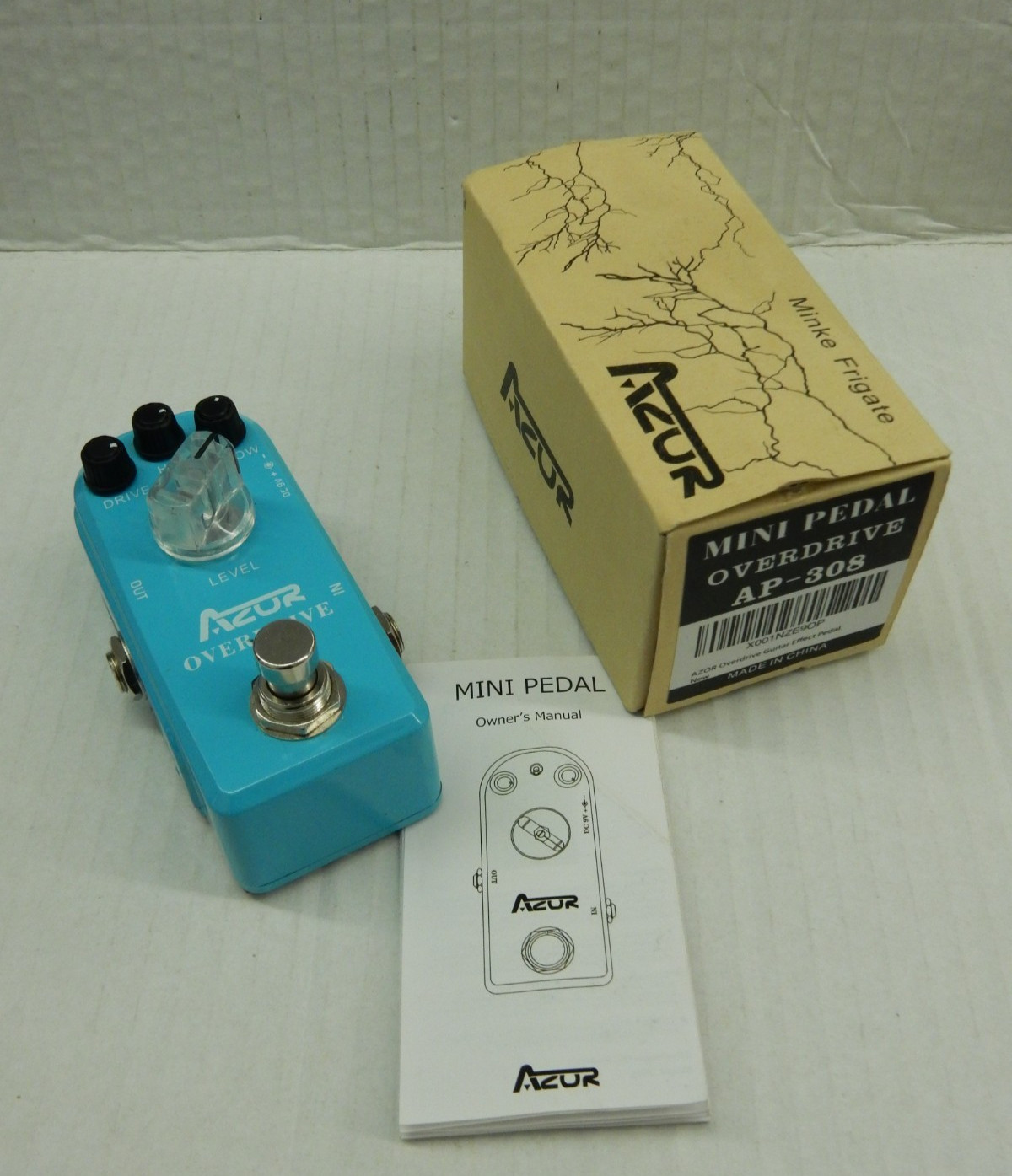 AZOR AP-308 OVERDRIVE MINI GUITAR EFFECTS PEDAL