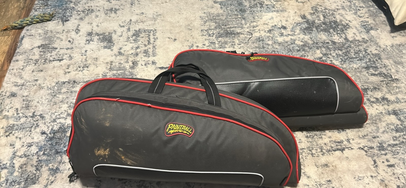 paintball guns and pods