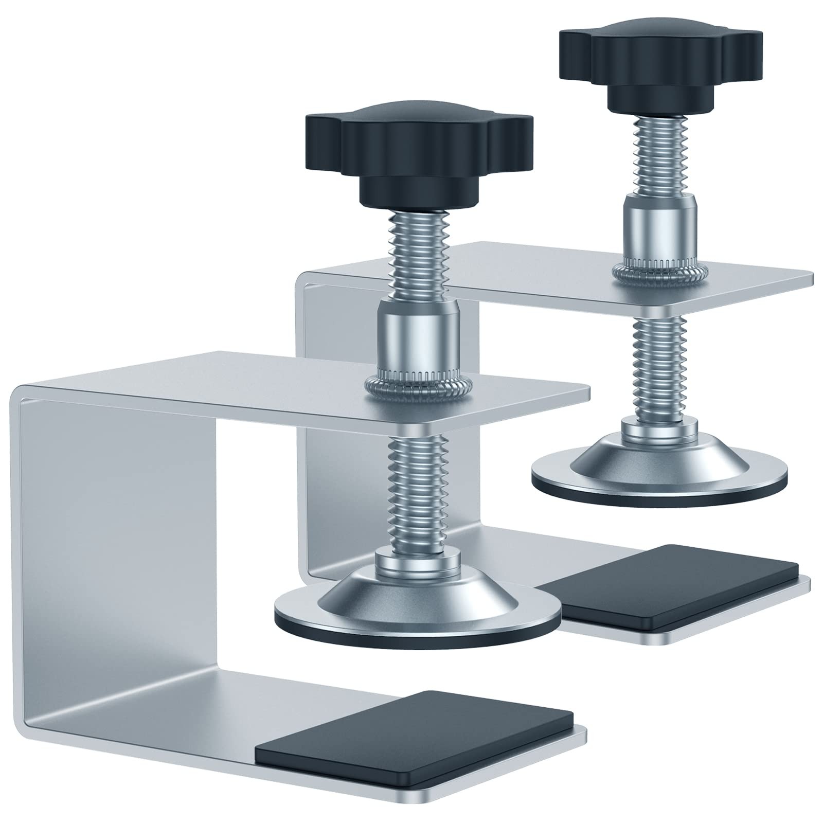 MABCIRY 2 PCS Drawer Front Installation Clamps, Zinc Drawer Fixing Clip, Adju...