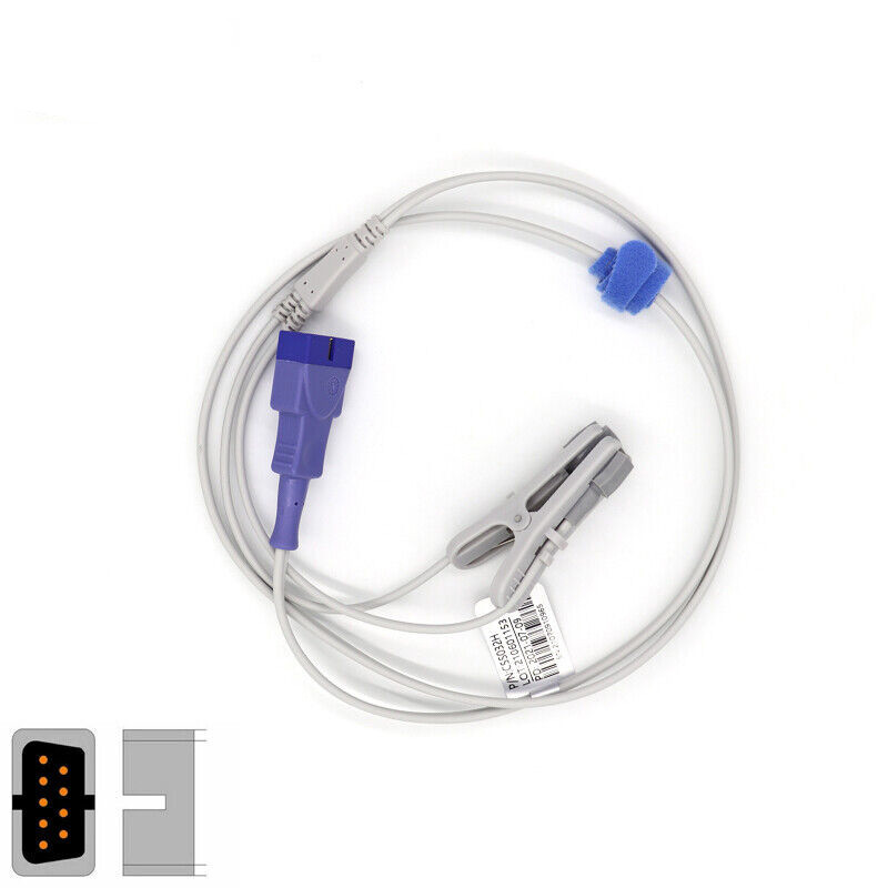 1PC Adult Ear SpO2 Sensor Probe Reusable apply to  Pulse Oximeter