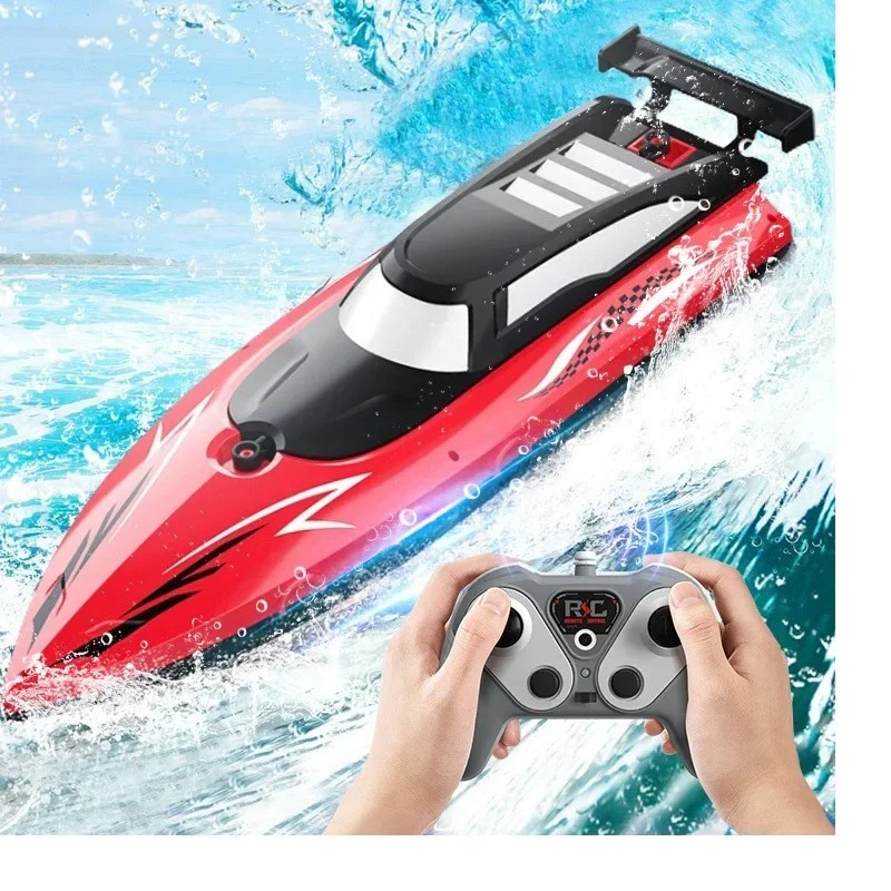 RC Speed Boat 2.4Ghz Remote Control Ship Racing Toy for Kids Outdoor Pool Gift