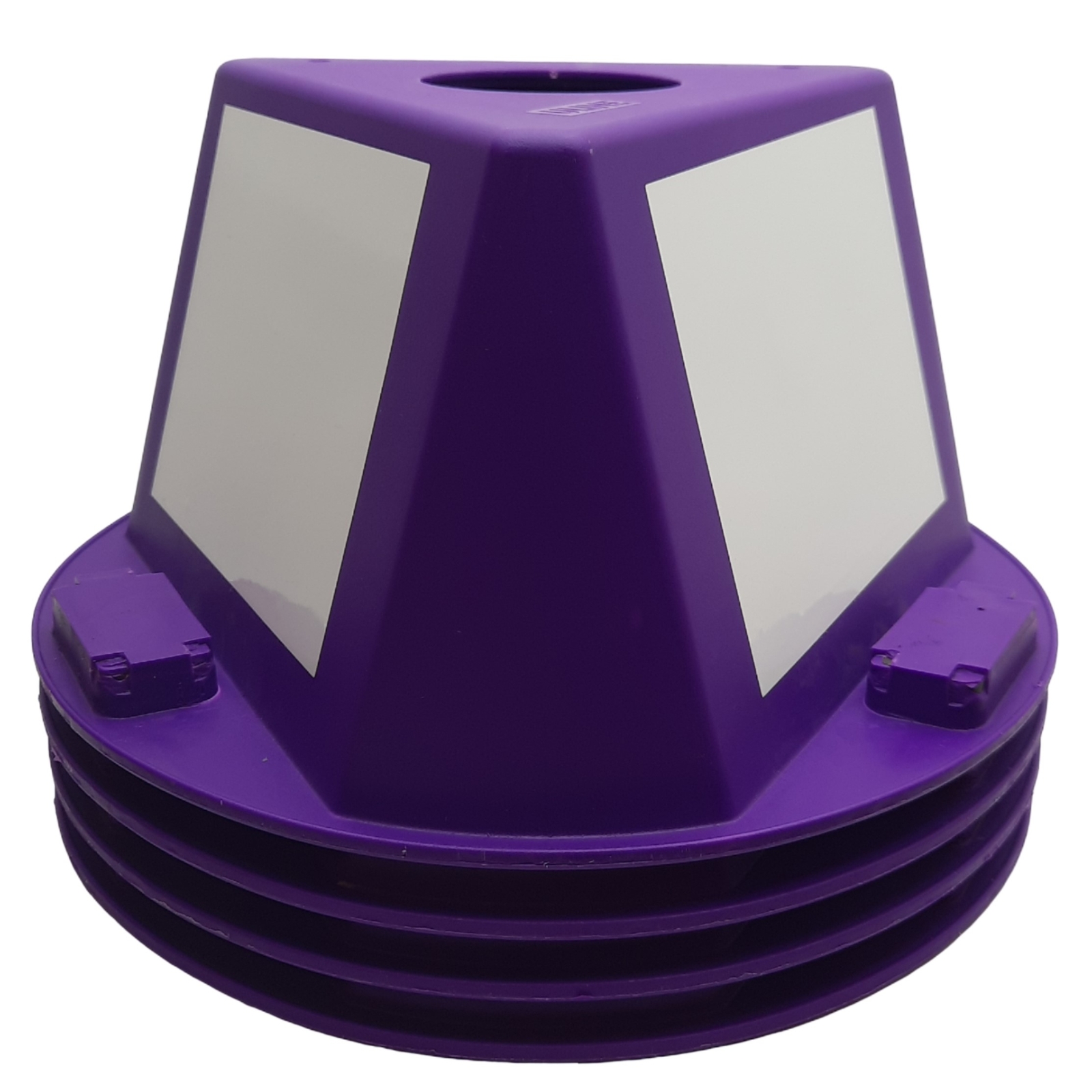 Lot of 4 Uline S-20671P Inventory Control Cone, Purple, 5" x 10" x 10", Magnetic