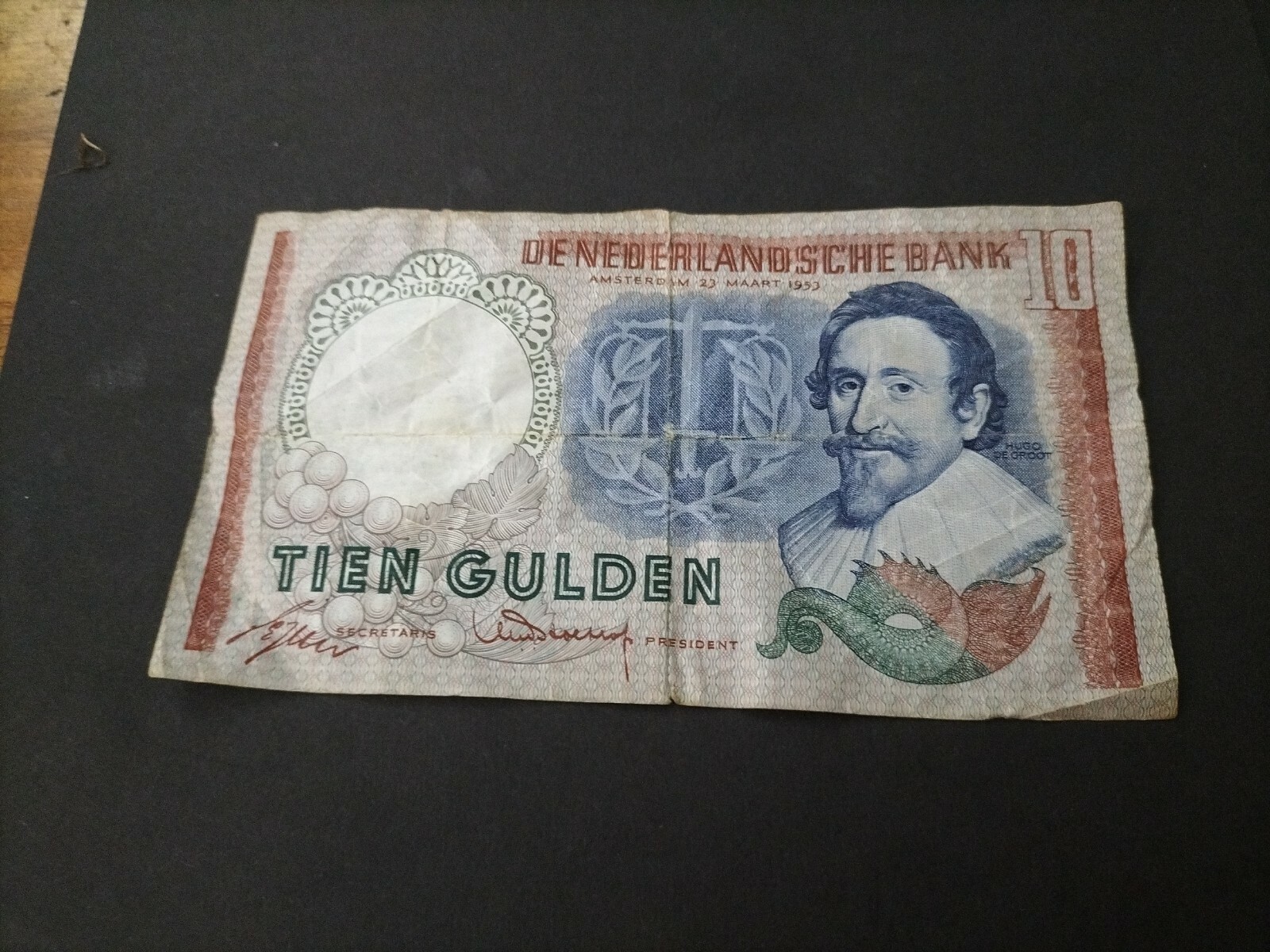 Netherlands 10 Gulden 1953