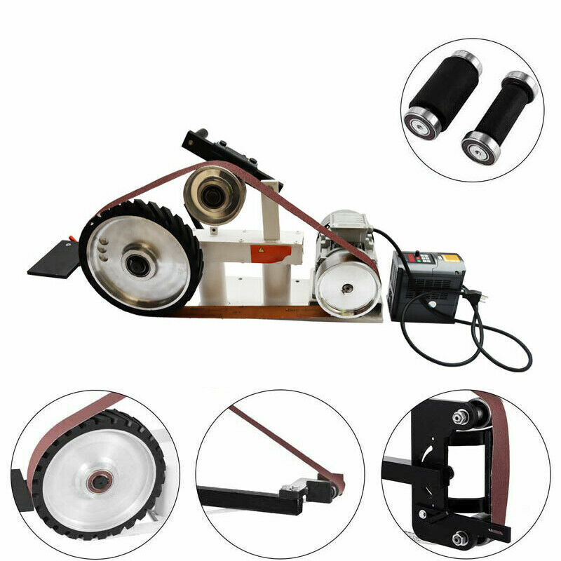 Brand New 110V2HP Belt Grinder Sander for Arc/Flat/Concave Grinding Belt Grinder