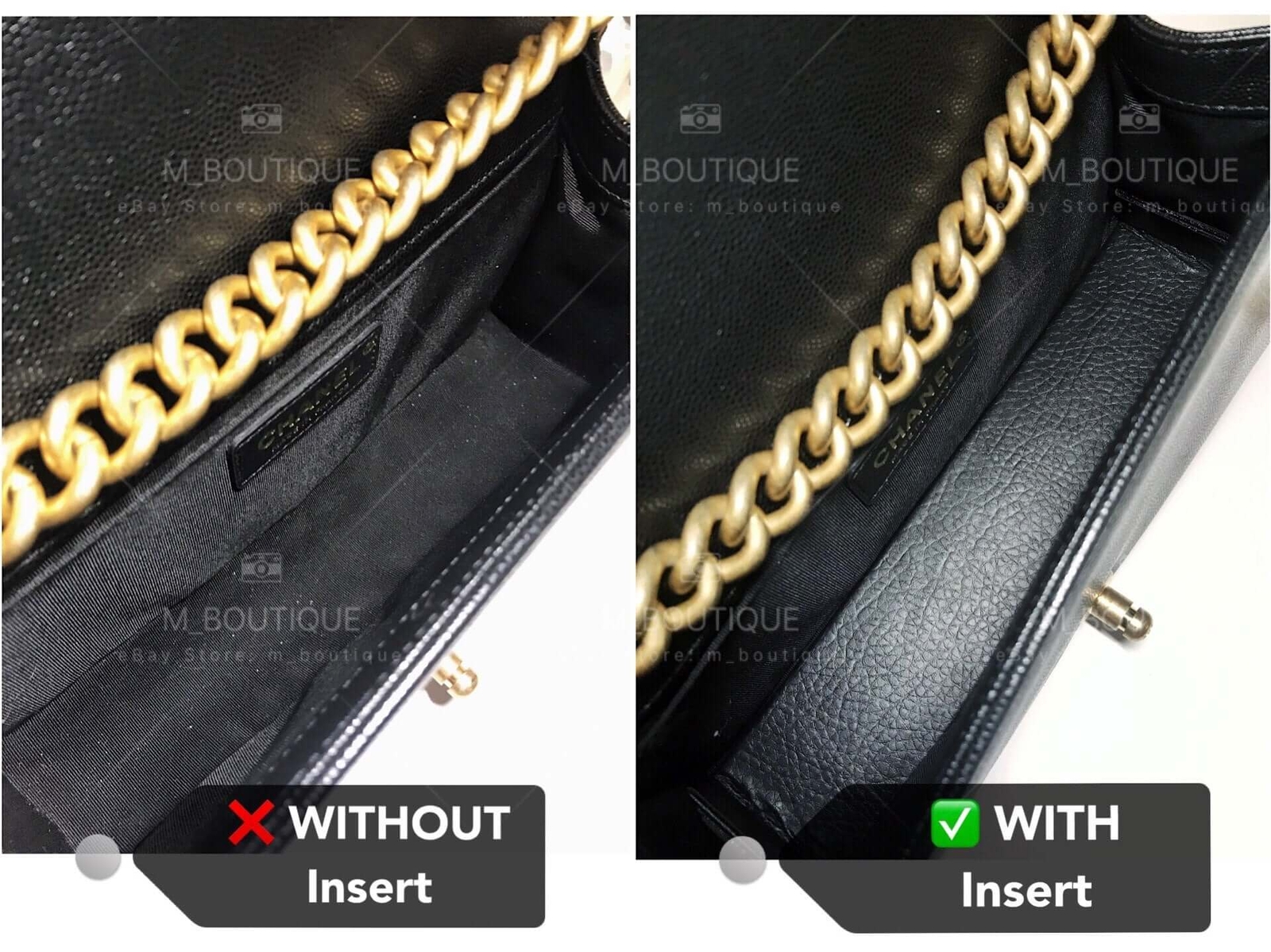 Base Shaper Bag Insert Saver For CHANEL Small Boy Bag