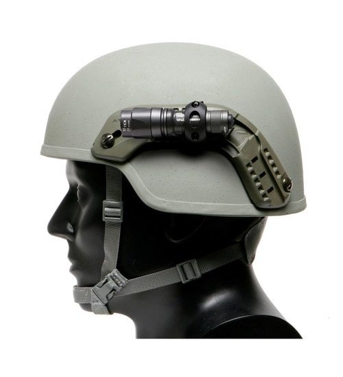 Armorwerx 0.83" Rotating Flashlight Mount for Combat Helmet Accessory Rail