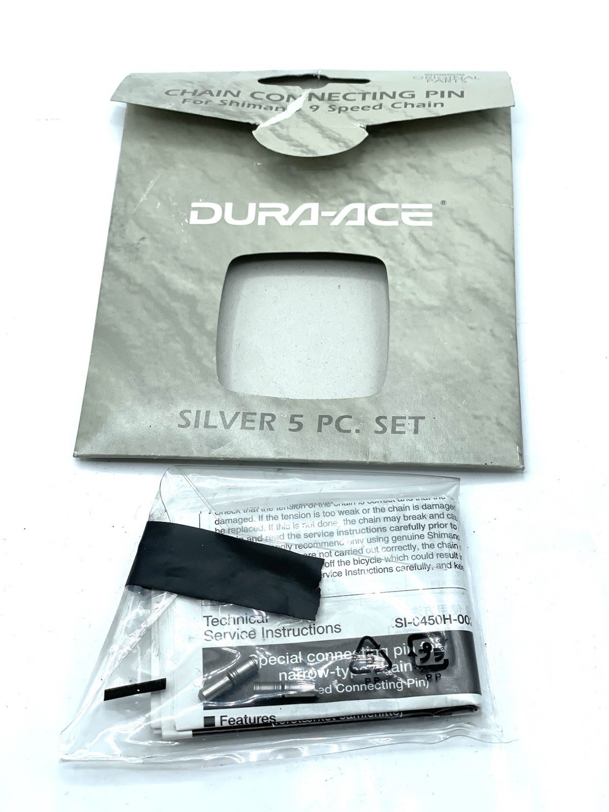 Shimano Dura- Ace Chain Connecting Pin Silver 2 Piece Set - 9 Speed NOS