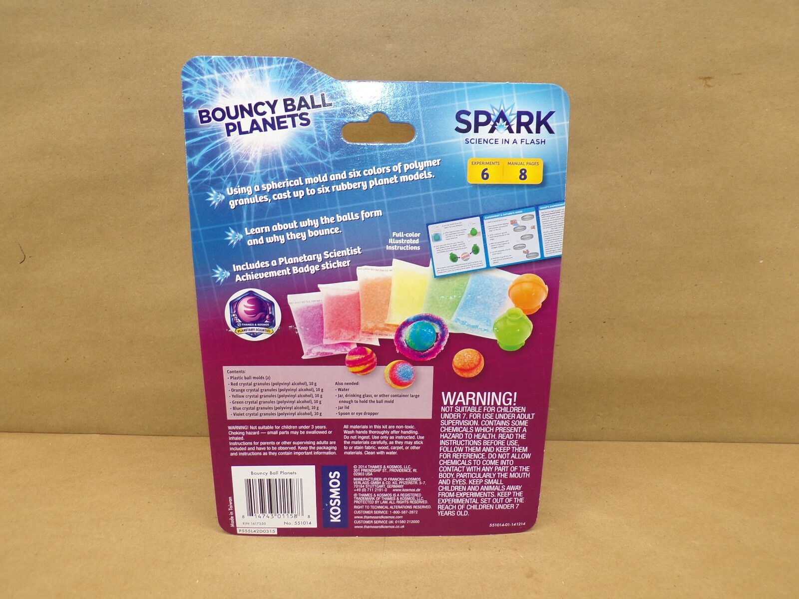 Spark Science Kit 3 Pack Dinosaur Dig Gyroscope Bouncy Ball STEM NEW