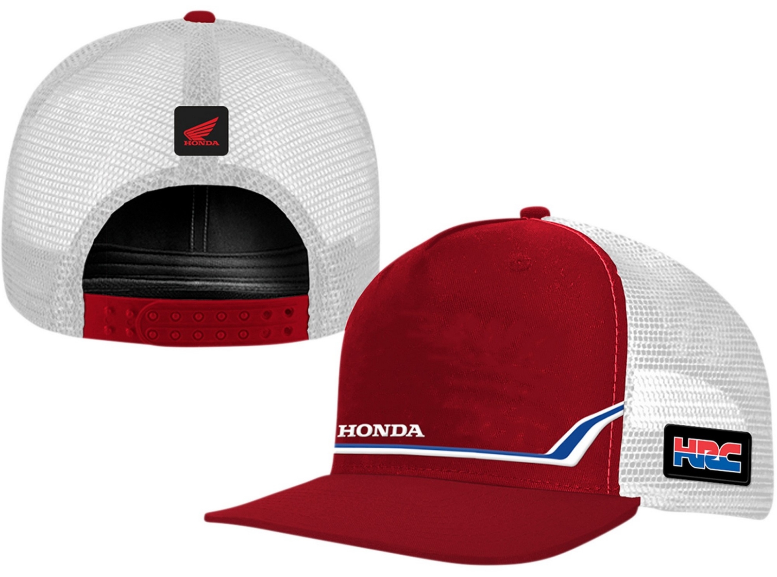 Licensed Honda HRC Snapback Hat Red/White