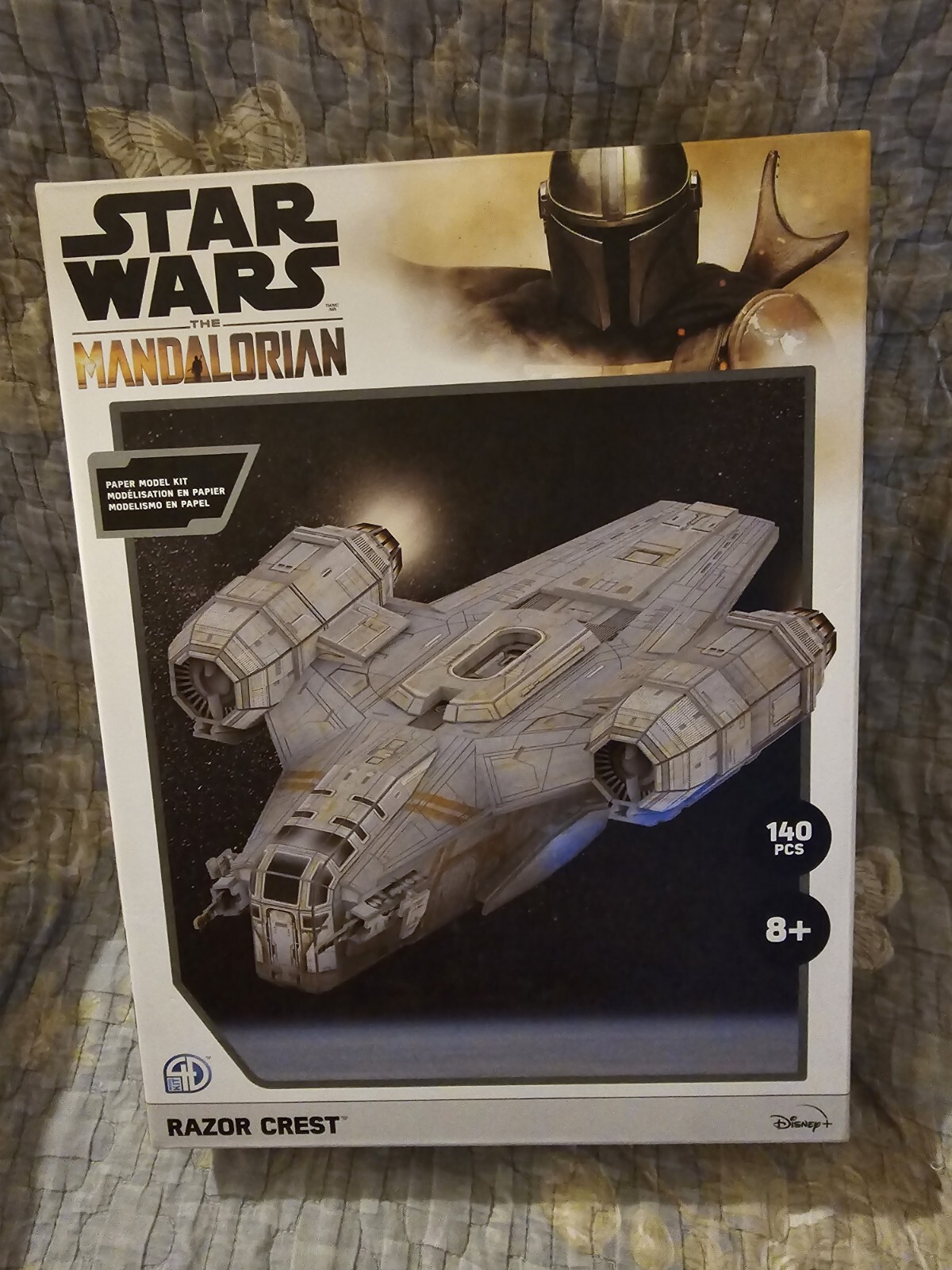 Star Wars The Mandalorian Razor Crest Paper Model Kit 140 Pieces NEW Sealed