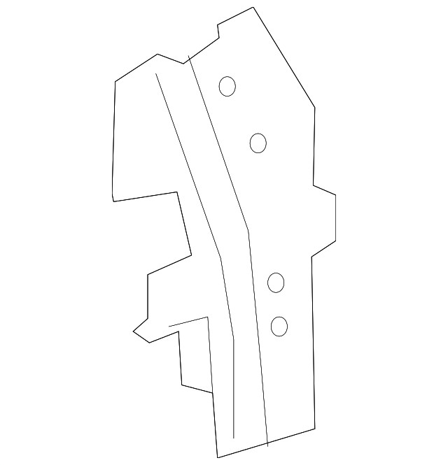 Genuine GM Passenger Side Front Compartment Inner Side Rail Extension 84122916