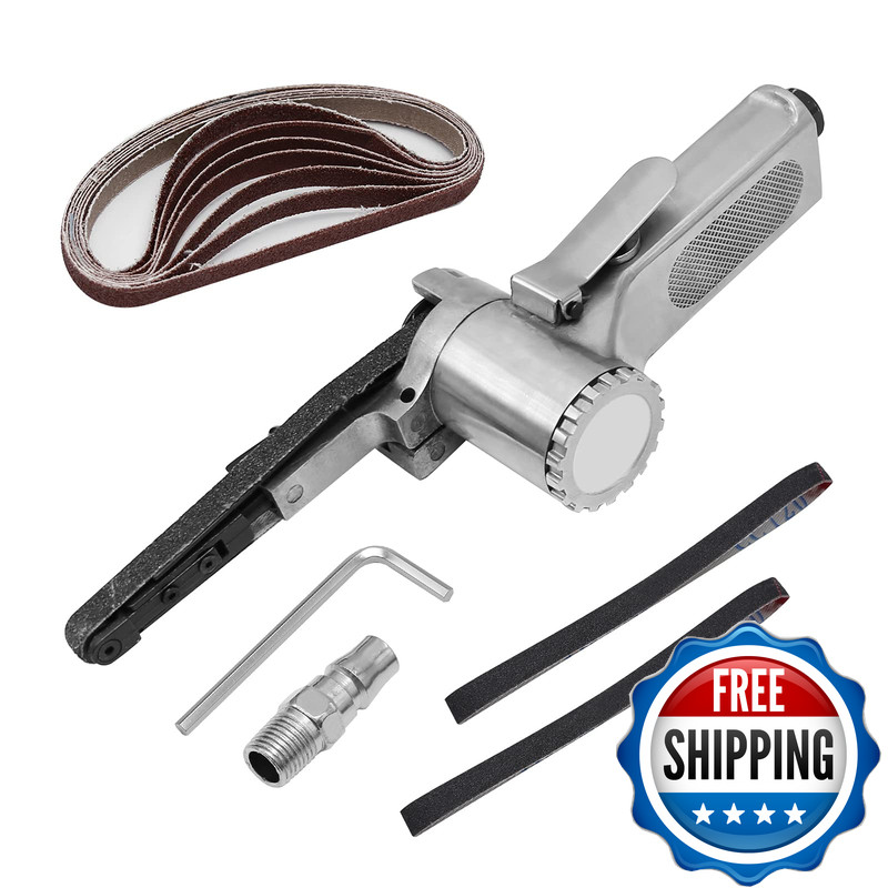 Vikksaer Small Mini Air Operated Power Belt Sander Sanding Grinder File Narrow