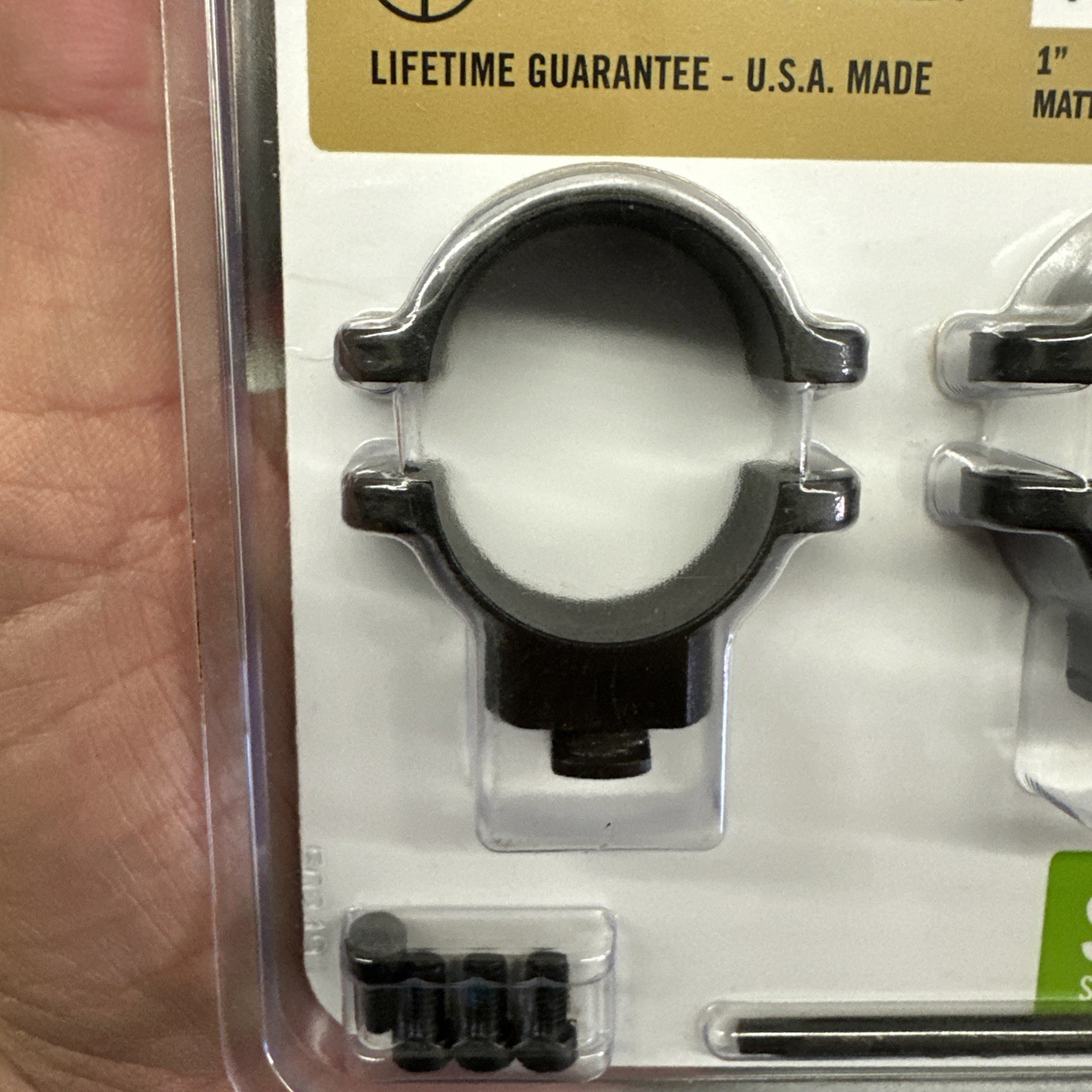 Leupold Scope Rings, 1" Diameter, Standard Medium Matte, Part 49901