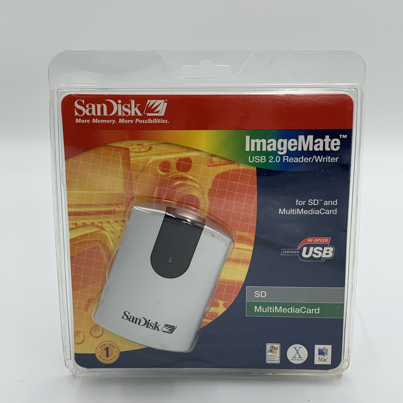 SanDisk ImageMate USB 2.0 Reader/Writer SD MultiMediaCard New Sealed Free Ship