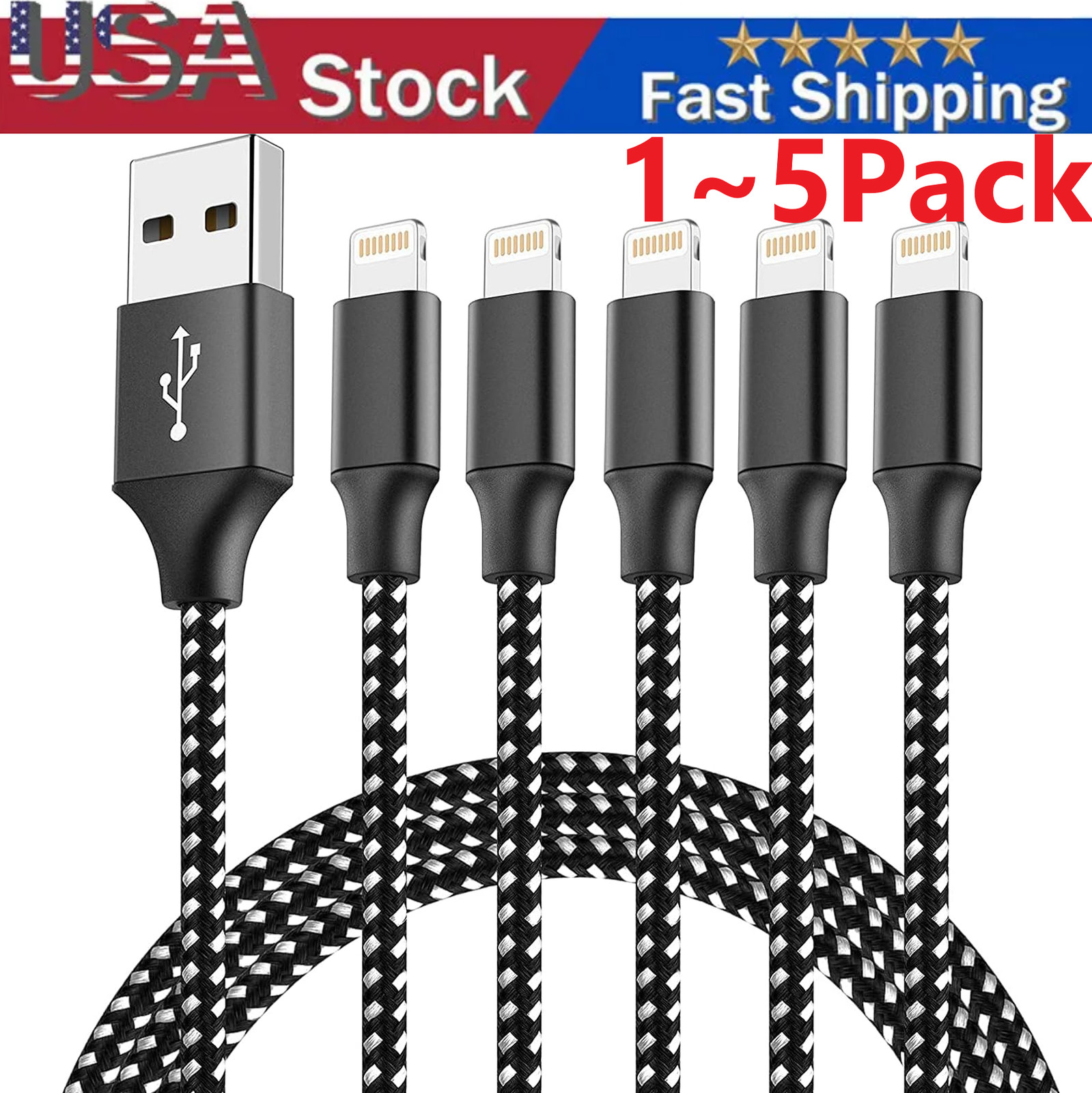 Fast Charger Cable Heavy Duty For iPhone 13 12 11 X XR 8 Charging Cord Wholesale