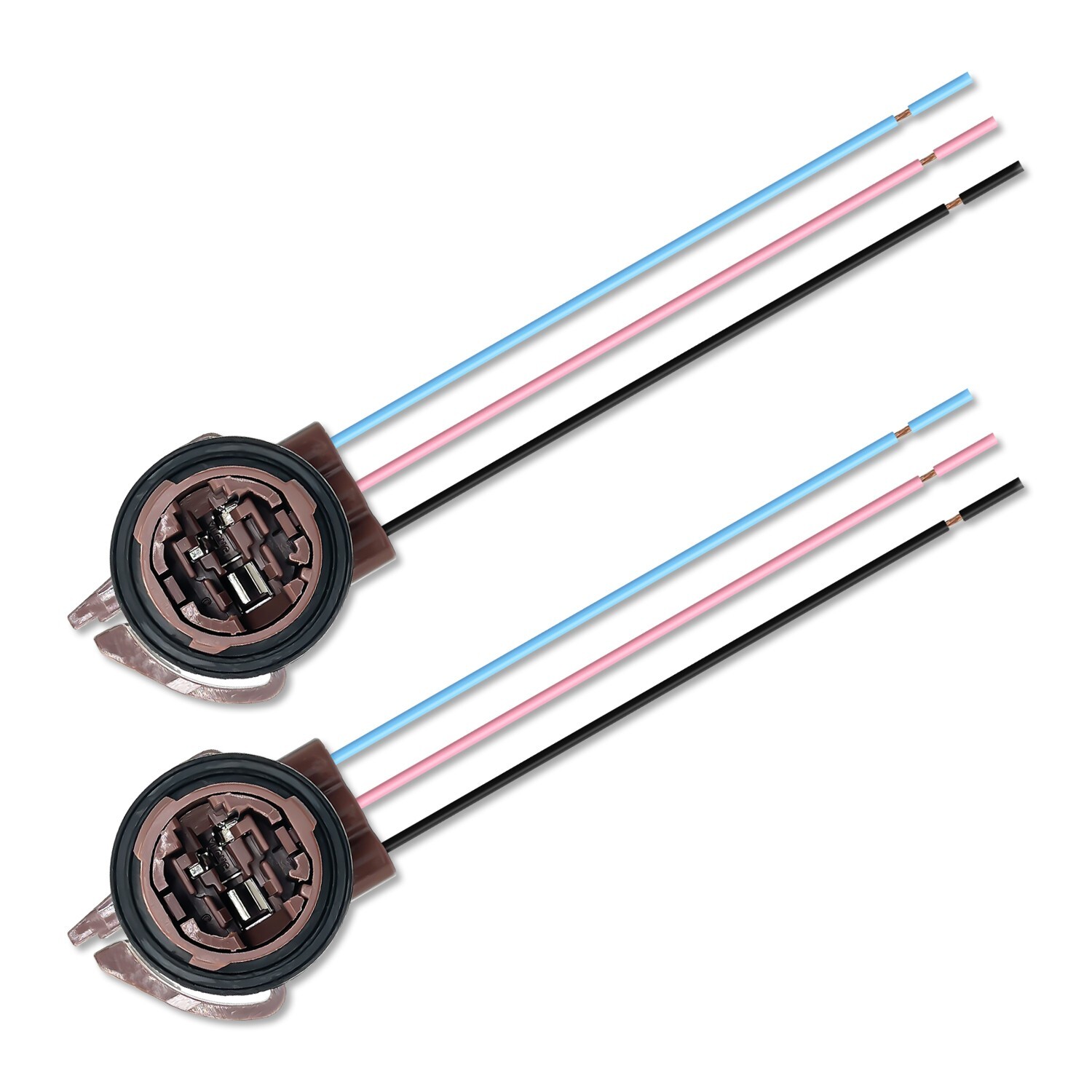 DAMA 3157 4157 T25 Angled Female Socket Wire Harness Pigtails | Pack of 2