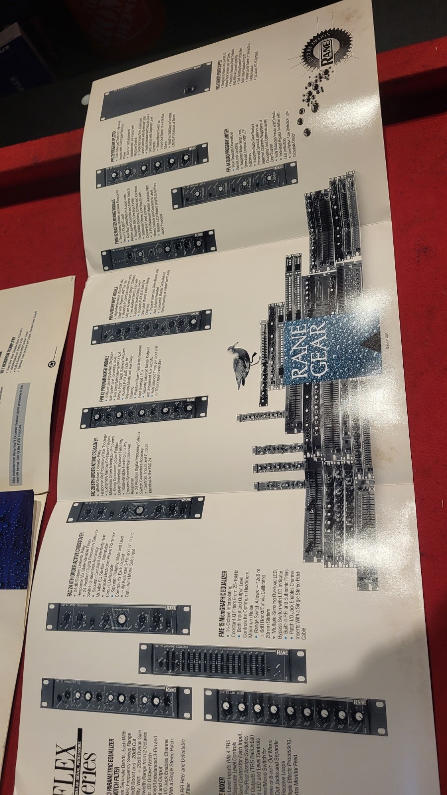 rane pro audio brochure old pro gear rack pamphlet.