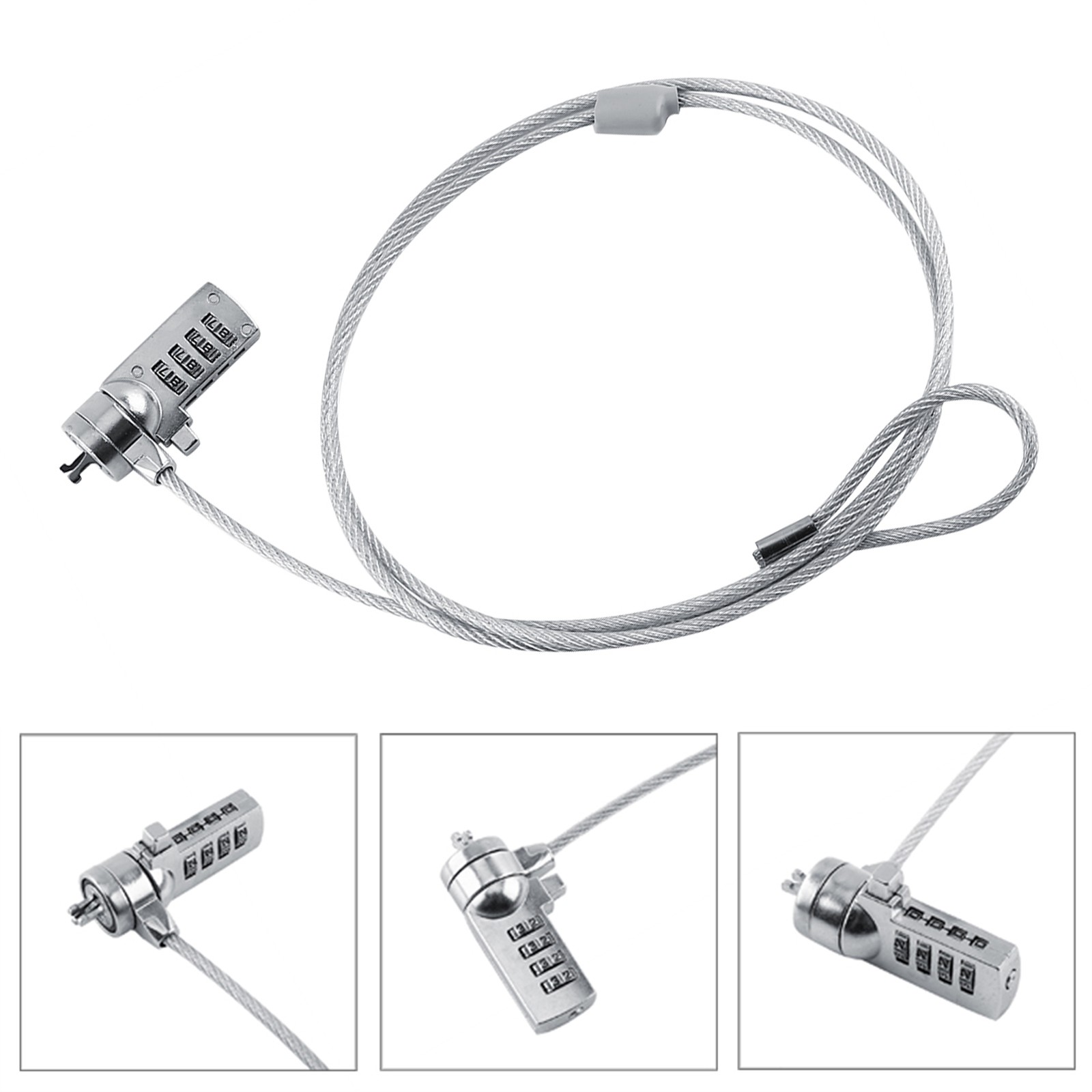 Laptop Combination Security Lock Cable Chain Theft Deterrent 4 Digit
