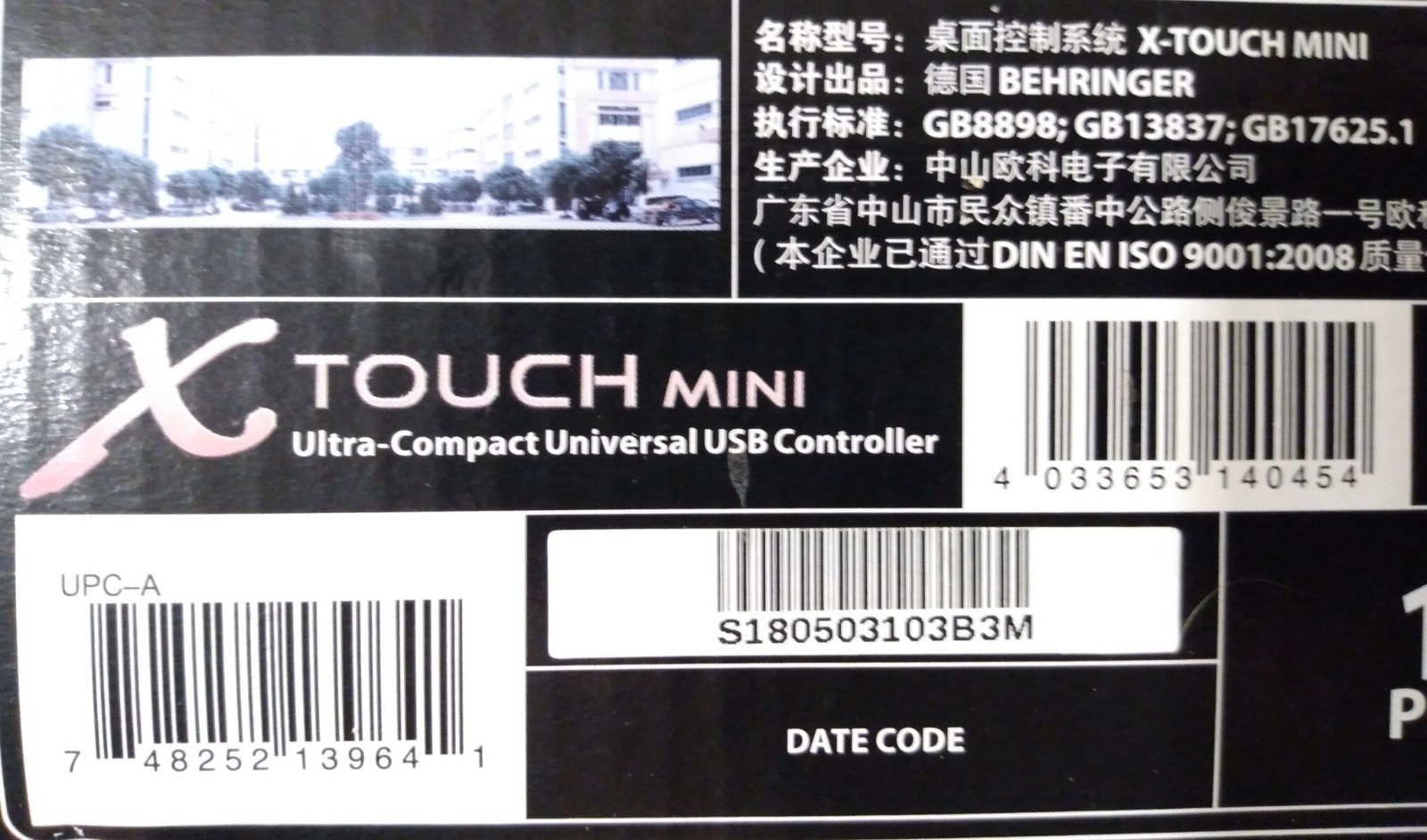 Behringer X-Touch Mini Universal USB MIDI Controller Ultra Compact