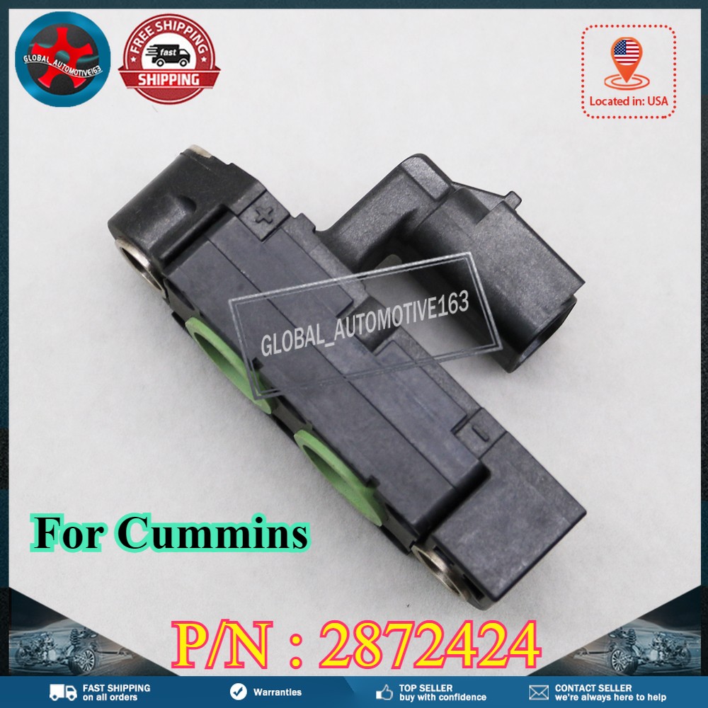 Fits for Cummins ISB 6.7L 4307166 2872424 4384138 Delta DPF Pressure Sensor NEW