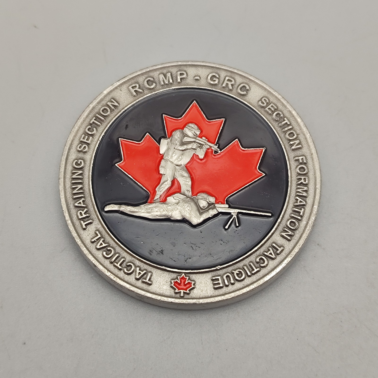 Tactical Training Section Rcmp-Grc Section Formation Tactique Challenge Coin
