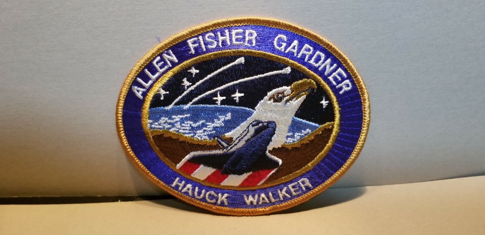 STS-51A SPACE SHUTTLE PATCH "HAUCK-WALKER-FISHER-GARDNER-ALLEN"