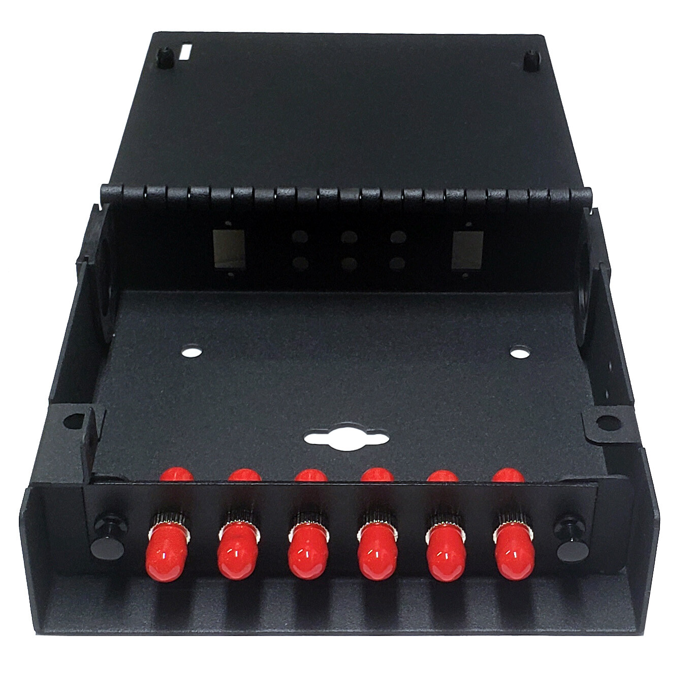 6 Fiber Wall Mount w/ 6 ST/UPC Simplex Adapters, SInglemode/Multimode Patch Only