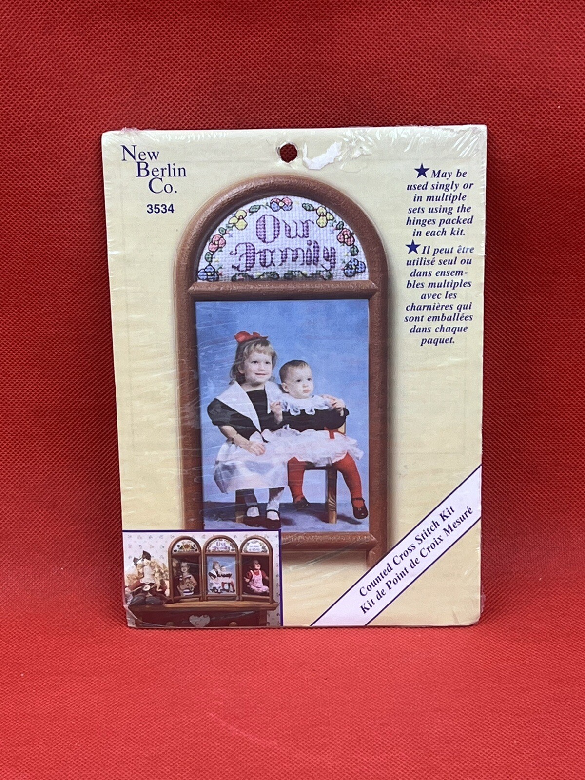 New Berlin Co 3534 Counted Cross Stitch Kit & 5.5" x 8: oval cross stich frame