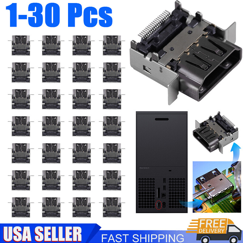 1-30PCS HDMI Port Connector Socket Dock Replacement For Microsoft Xbox Series X