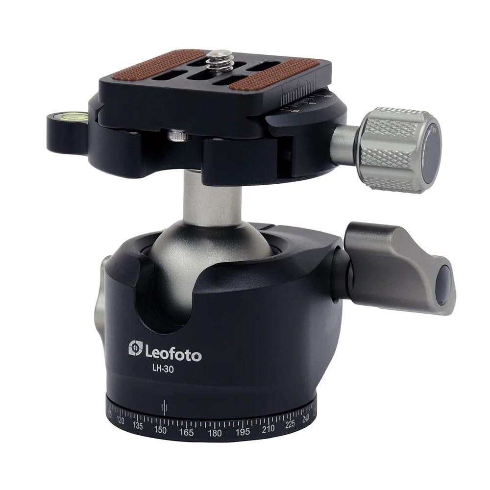 Leofoto Low Profile Ball Head with QR Plate, 30mm (LH-30): NEW, Free Shipping