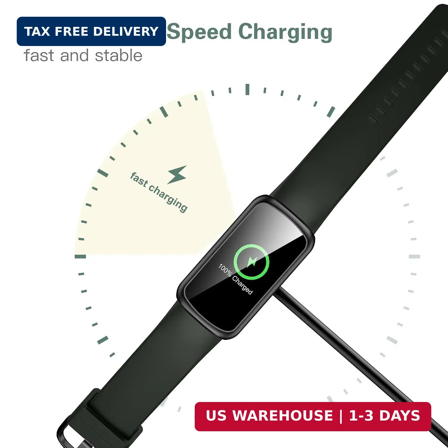 Replace Your Fitbit Inspire 3 Charger Cable 1ft Fast Charging