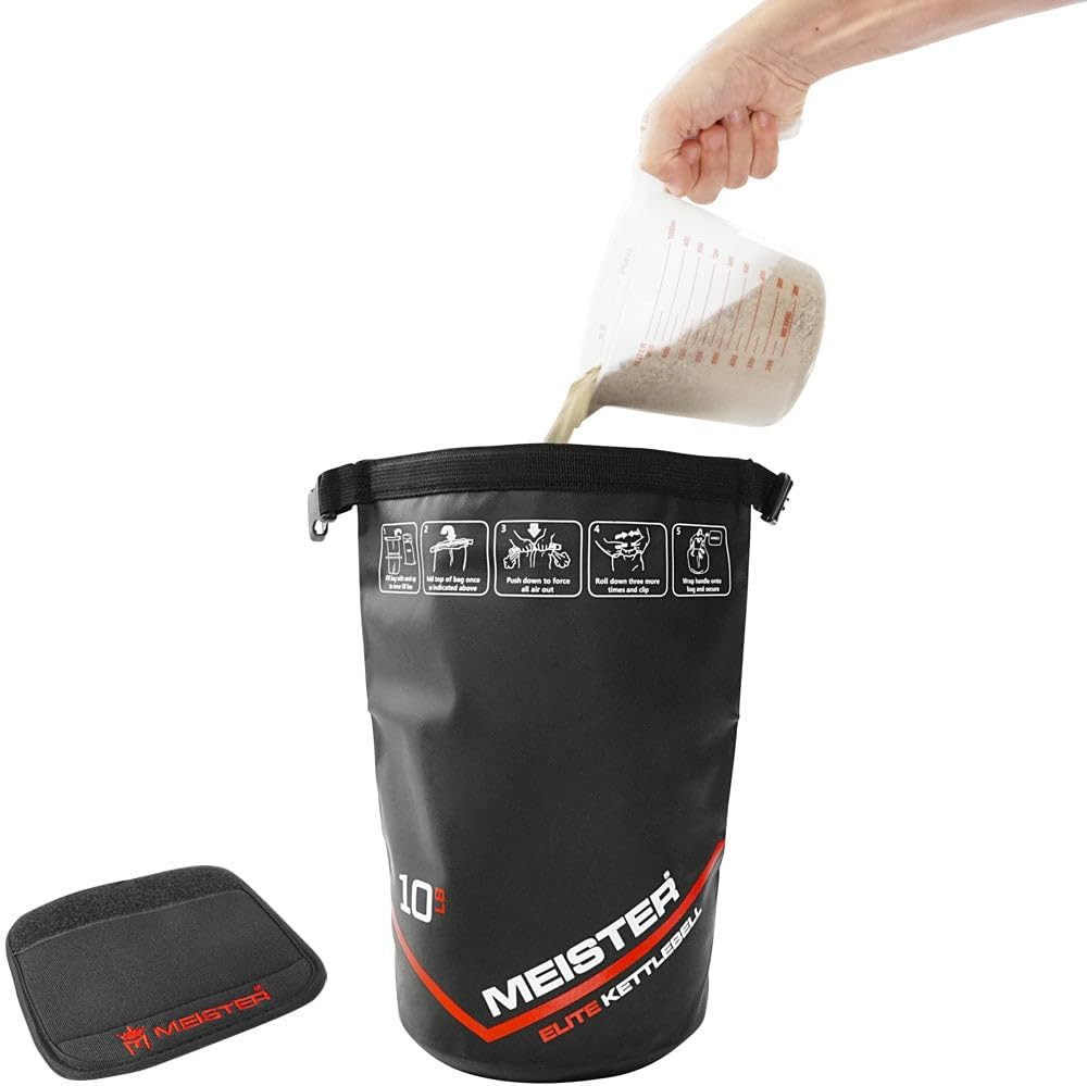 Elite Portable Sand Kettlebell - Soft Sandbag Weight - 10/15/20Lb