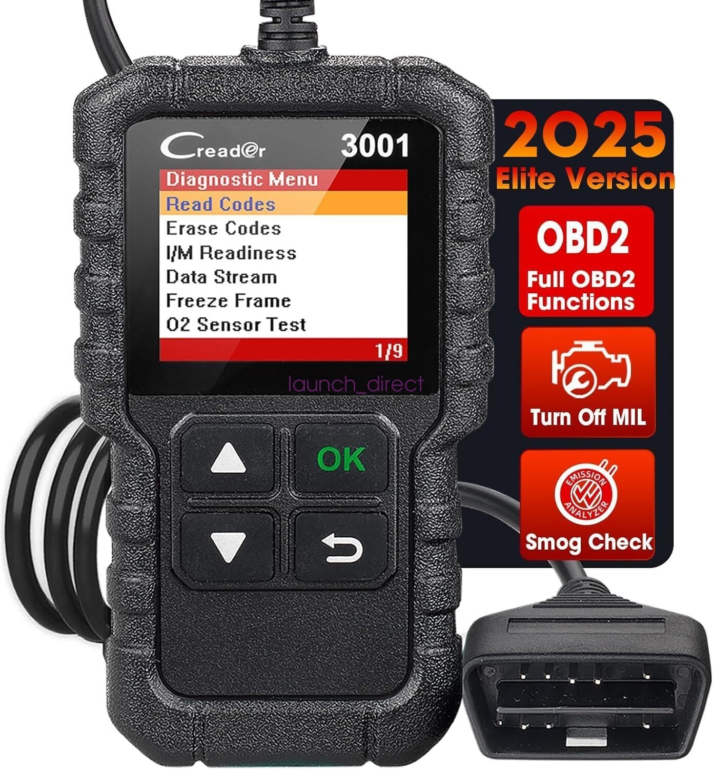 LAUNCH CR3001 OBD2 Scanner Code Reader Check Engine Light Auto Diagnostic Tool**